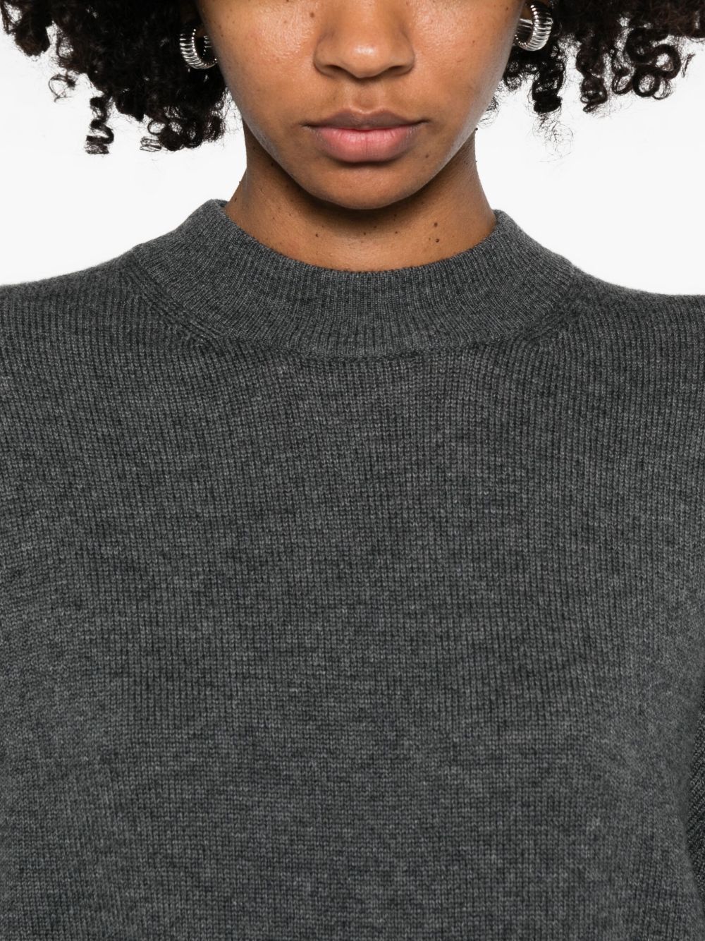 Max Mara CREW NECK SWEATER IN CASHMERE WOOL Size S / US 4 / IT 40 - 4 Thumbnail
