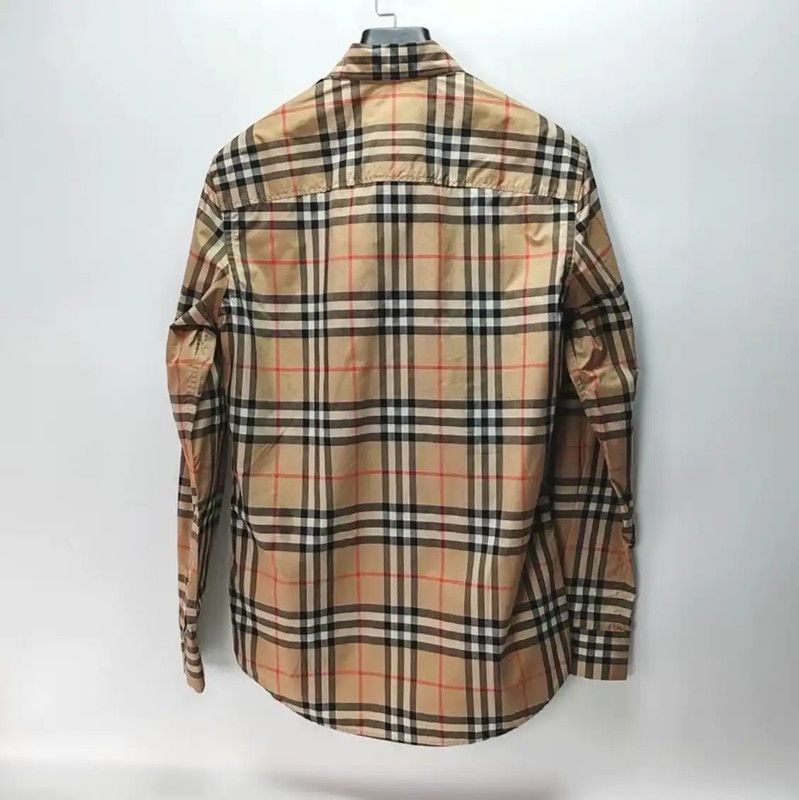 Burberry Burberry Khaki Long Sleeve Men's Shirt Size US L / EU 52-54 / 3 - 2 Thumbnail