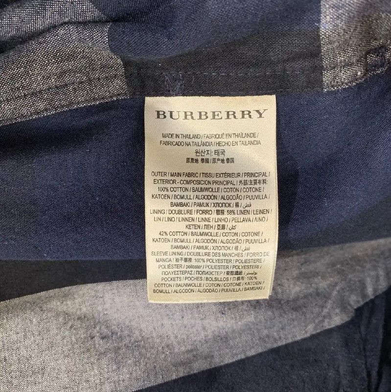 Burberry Burberry Navy Cotton Men's Coat Size US S / EU 44-46 / 1 - 4 Thumbnail
