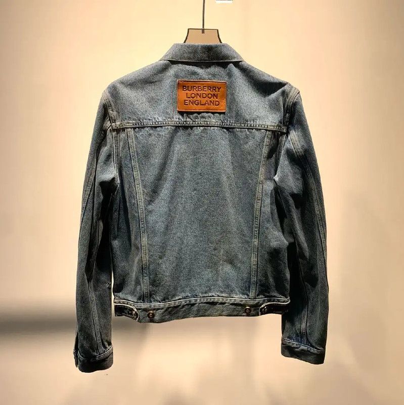 Burberry Burberry Blue Denim Men's Jacket Size US M / EU 48-50 / 2 - 2 Thumbnail