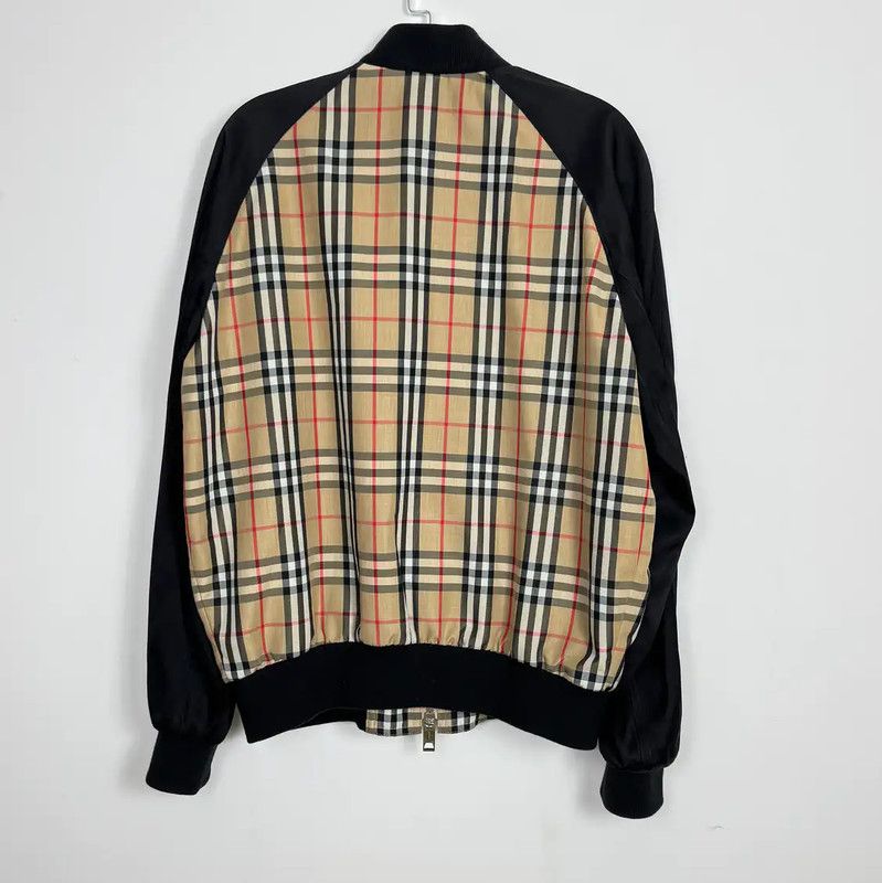Burberry Burberry Men's Black Plaid Bomber Jacket Size US M / EU 48-50 / 2 - 2 Thumbnail