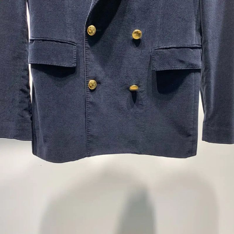 Burberry Burberry Men's Black Double-Breasted Jacket Size US M / EU 48-50 / 2 - 7 Thumbnail