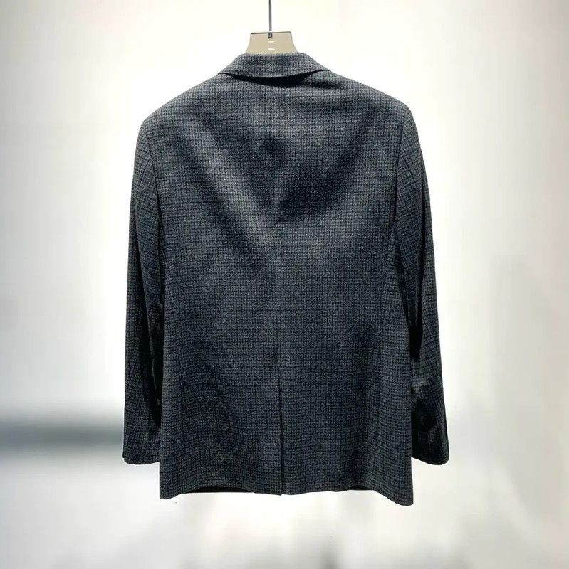 Burberry Burberry Men's Gray Wool Jacket Size US M / EU 48-50 / 2 - 8 Thumbnail