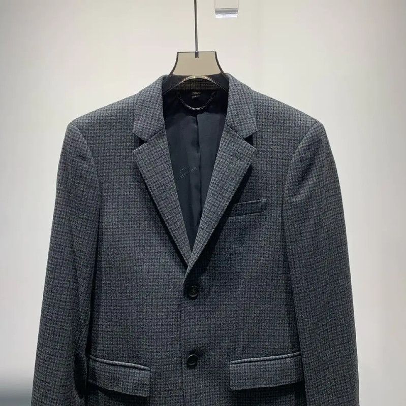 Burberry Burberry Men's Gray Wool Jacket Size US M / EU 48-50 / 2 - 5 Thumbnail