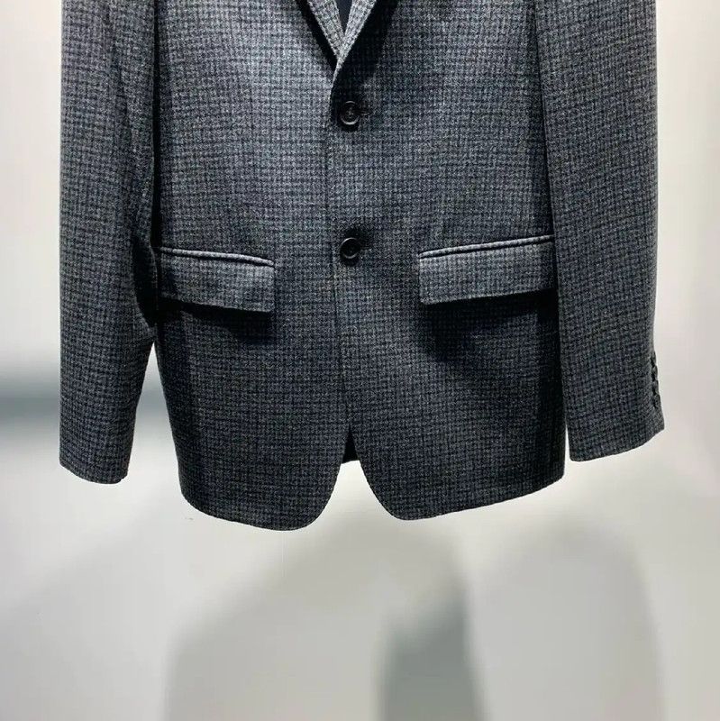 Burberry Burberry Men's Gray Wool Jacket Size US M / EU 48-50 / 2 - 4 Thumbnail