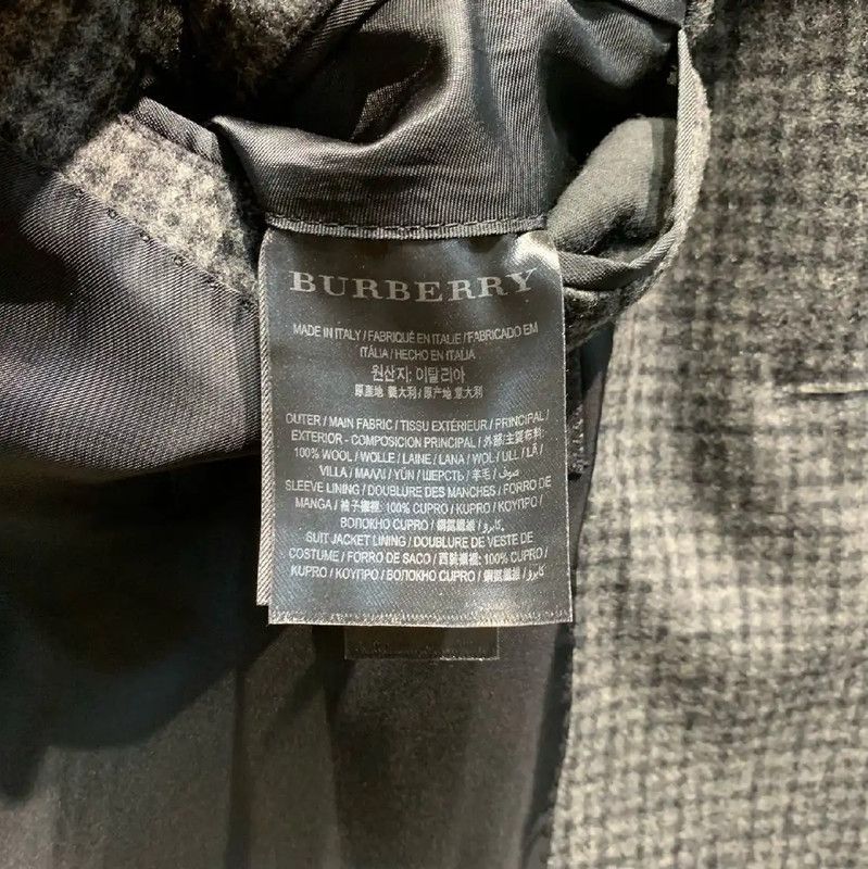 Burberry Burberry Men's Gray Wool Jacket Size US M / EU 48-50 / 2 - 7 Thumbnail