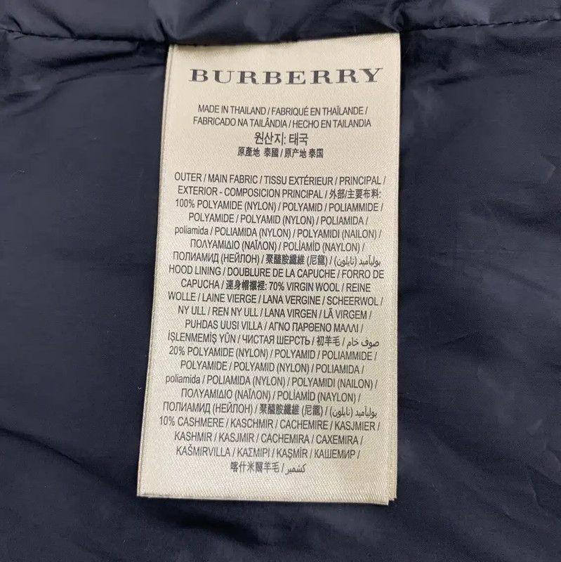 Burberry Burberry Men's Dark Blue Nylon Puffer Jacket Size US L / EU 52-54 / 3 - 7 Thumbnail