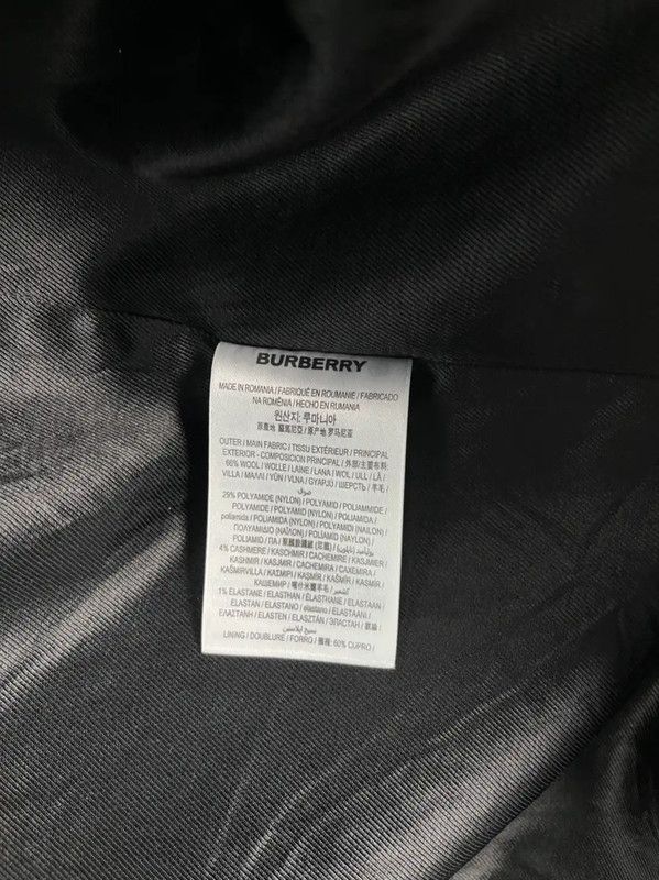 Burberry Burberry Navy Cotton Long Coat for Men Size US M / EU 48-50 / 2 - 5 Thumbnail