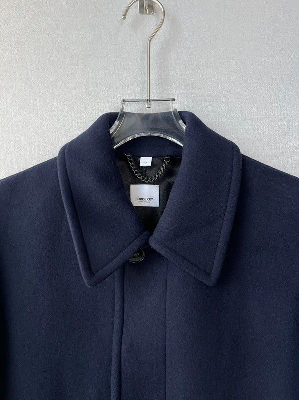 Burberry Burberry Navy Cotton Long Coat for Men Size US M / EU 48-50 / 2 - 6 Thumbnail