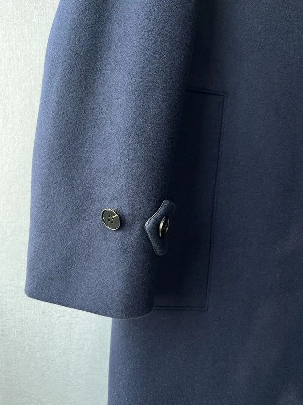 Burberry Burberry Navy Cotton Long Coat for Men Size US M / EU 48-50 / 2 - 7 Thumbnail