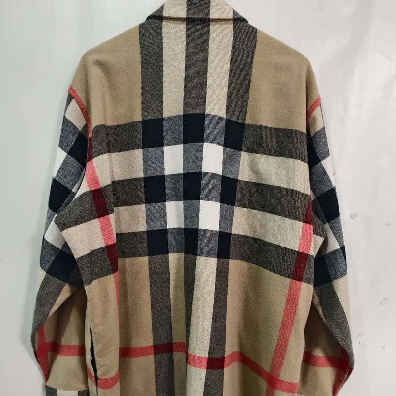 Burberry Burberry Khaki Wool Long Sleeve Jacket Size US XXL / EU 58 / 5 - 2 Thumbnail