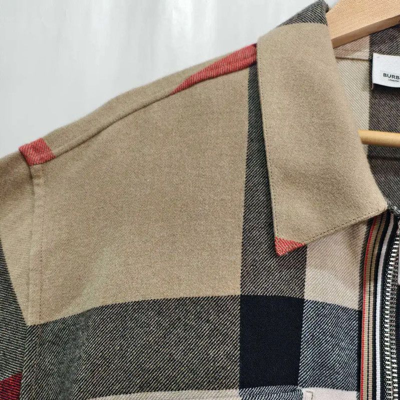 Burberry Burberry Khaki Wool Long Sleeve Jacket Size US XXL / EU 58 / 5 - 4 Thumbnail