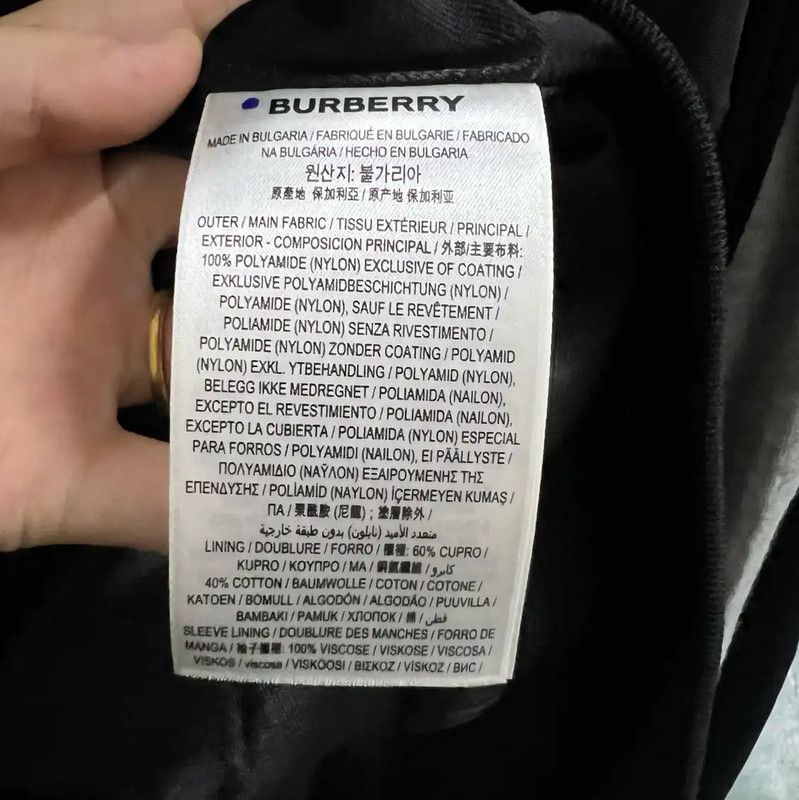 Burberry Burberry Black Cotton Men's Long Sleeve Jacket Size US S / EU 44-46 / 1 - 5 Thumbnail