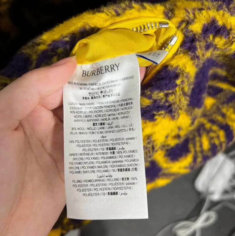Burberry Burberry Yellow and Purple Jacket for Men Size US M / EU 48-50 / 2 - 4 Thumbnail