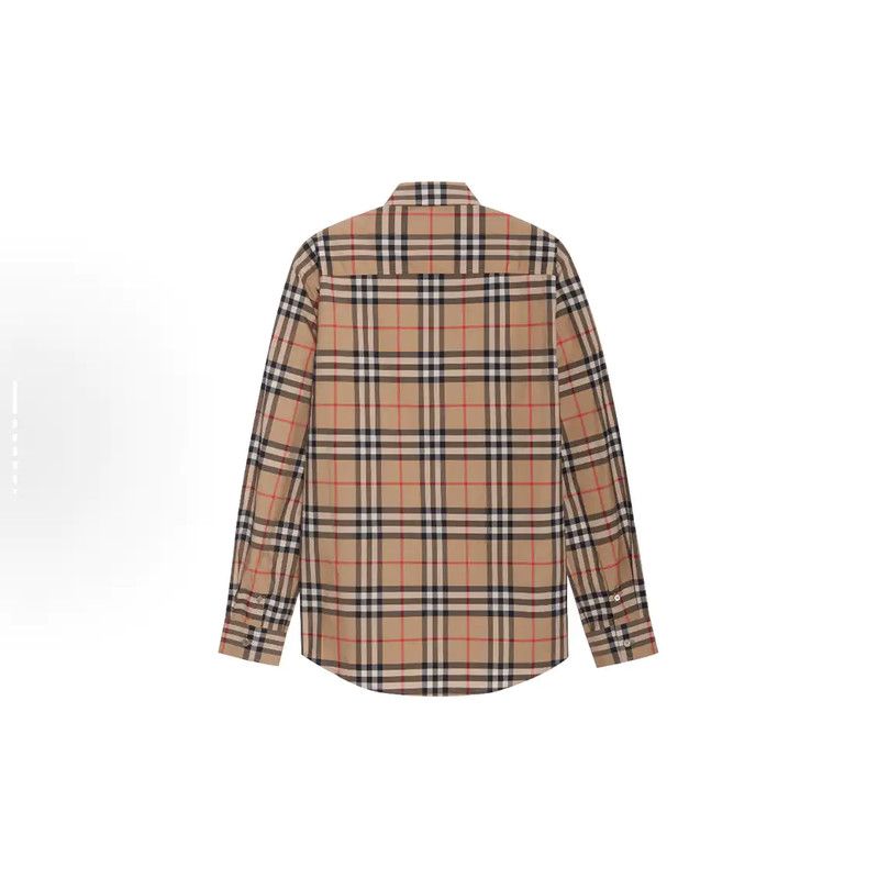 Burberry Burberry Spring Autumn Khaki Check Shirt Size US S / EU 44-46 / 1 - 7 Thumbnail