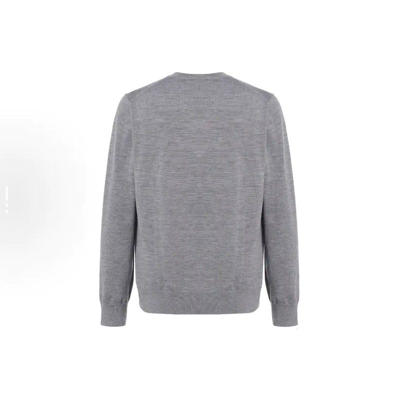 Burberry Burberry Gray Logo Knit Sweater for Men Size US XL / EU 56 / 4 - 6 Thumbnail