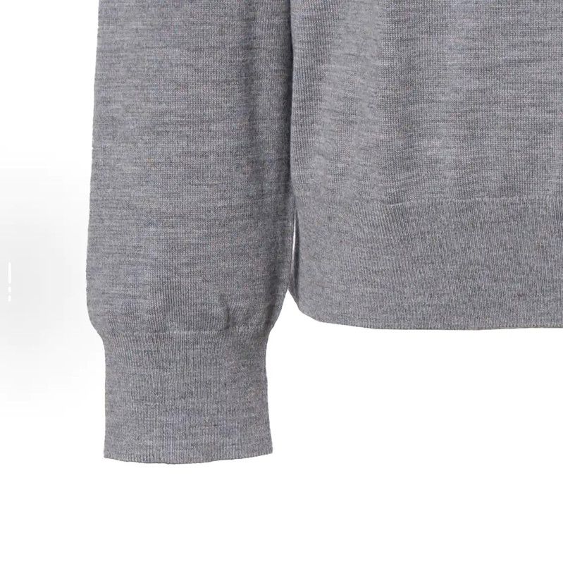 Burberry Burberry Gray Logo Knit Sweater for Men Size US XL / EU 56 / 4 - 7 Thumbnail