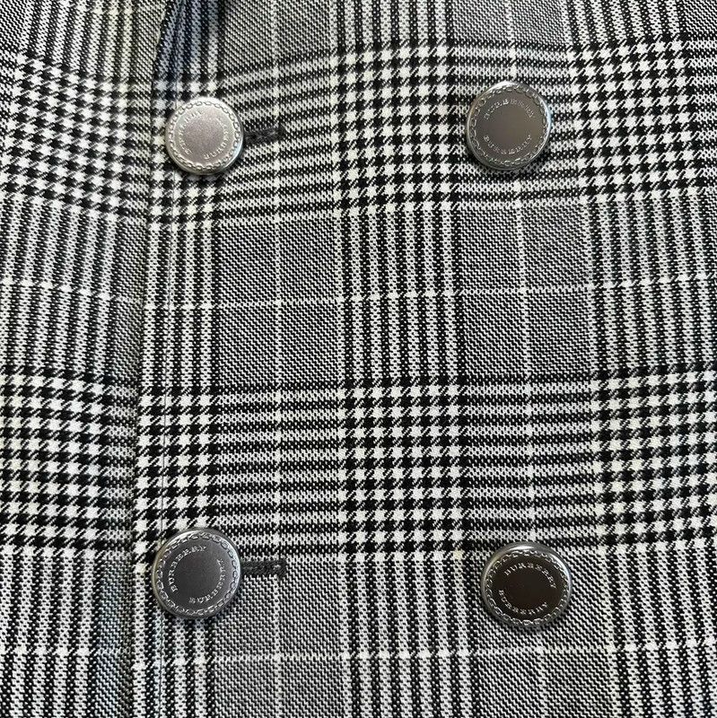Burberry Burberry Gray Wool Houndstooth Long Sleeve Coat Size US M / EU 48-50 / 2 - 3 Thumbnail
