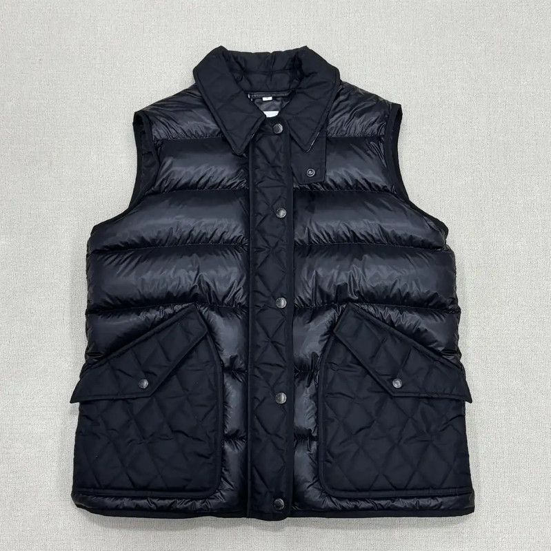 Burberry Burberry Men's Black Short Quilted Down Vest Size US M / EU 48-50 / 2 - 3 Thumbnail