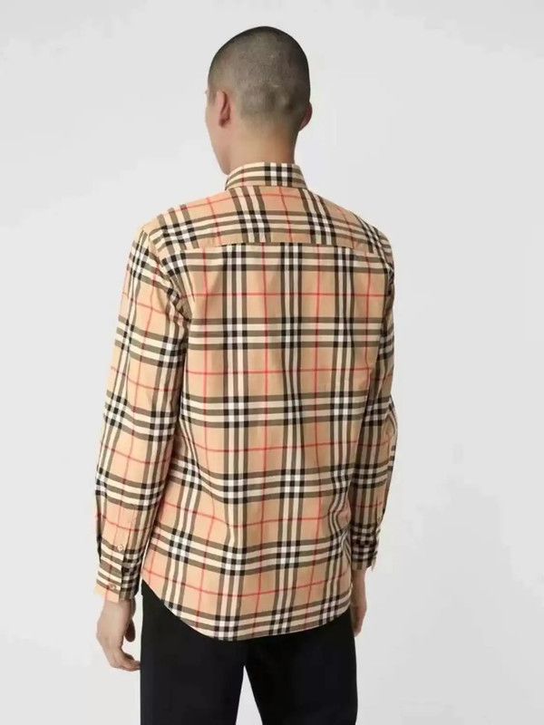 Burberry Burberry Men's Long Sleeve Cotton Check Shirt Size US M / EU 48-50 / 2 - 6 Thumbnail