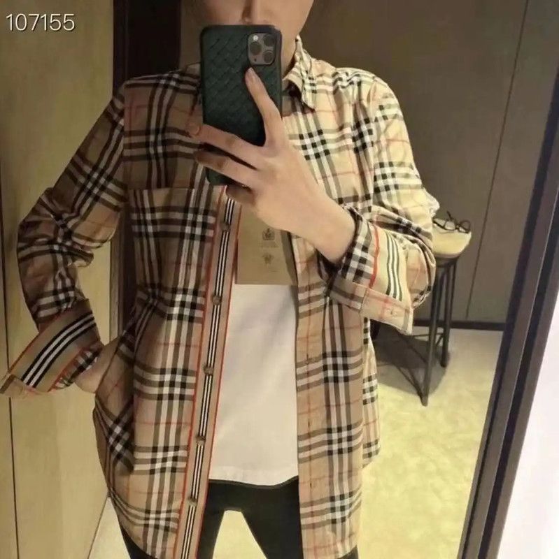 Burberry Burberry Men's Long Sleeve Cotton Check Shirt Size US M / EU 48-50 / 2 - 3 Thumbnail