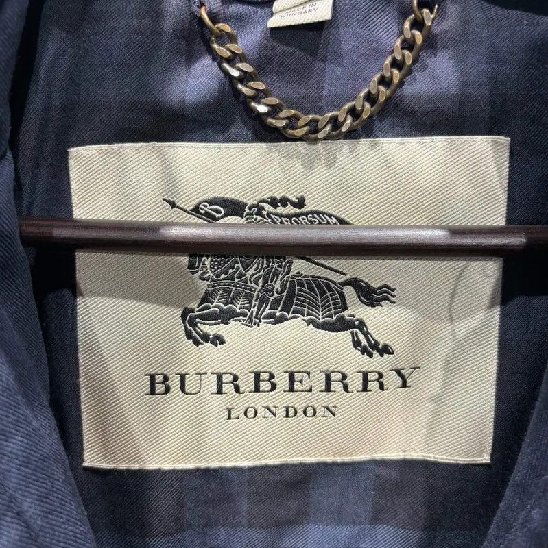Burberry Burberry Men's Navy Cotton Coat Size US M / EU 48-50 / 2 - 4 Thumbnail
