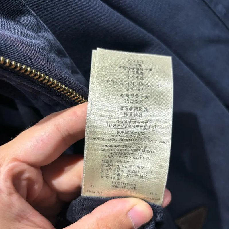 Burberry Burberry Men's Navy Cotton Coat Size US M / EU 48-50 / 2 - 5 Thumbnail
