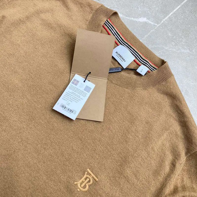 Burberry Burberry Camel Cashmere Sweater for Men Size US L / EU 52-54 / 3 - 3 Thumbnail