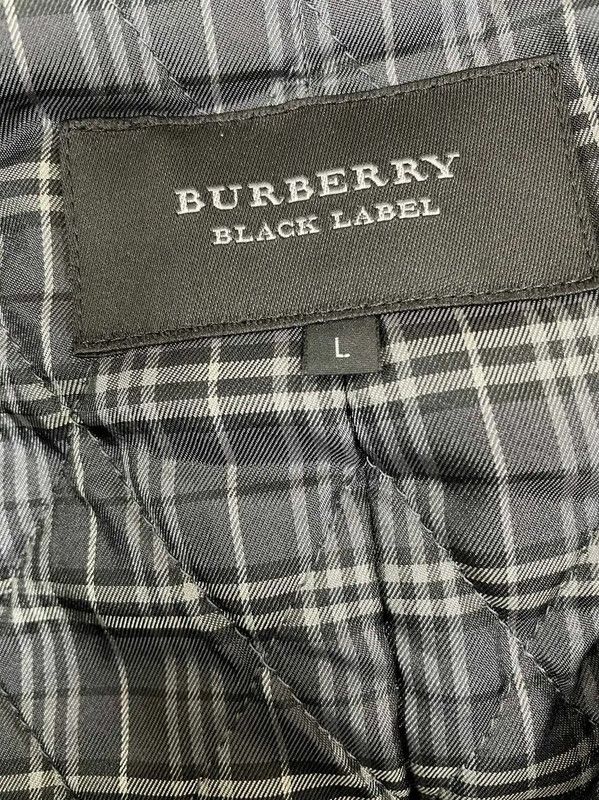 Burberry Navy Wool Men's Long Sleeve Coat