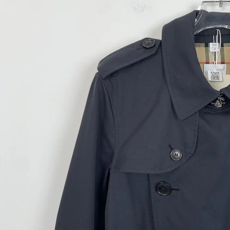 Burberry Burberry Men's Dark Blue Cotton Trench Coat Size US S / EU 44-46 / 1 - 3 Thumbnail