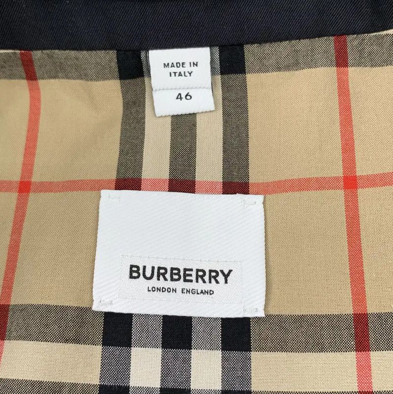 Burberry Burberry Men's Dark Blue Cotton Trench Coat Size US S / EU 44-46 / 1 - 5 Thumbnail
