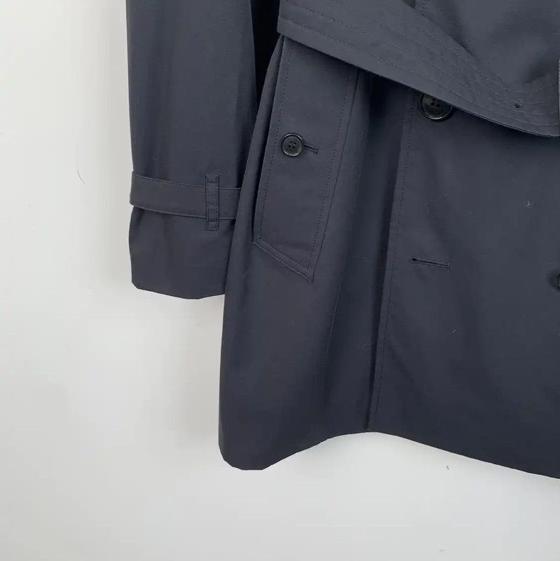 Burberry Burberry Men's Dark Blue Cotton Trench Coat Size US S / EU 44-46 / 1 - 4 Thumbnail