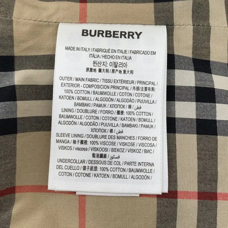 Burberry Burberry Men's Dark Blue Cotton Trench Coat Size US S / EU 44-46 / 1 - 6 Thumbnail