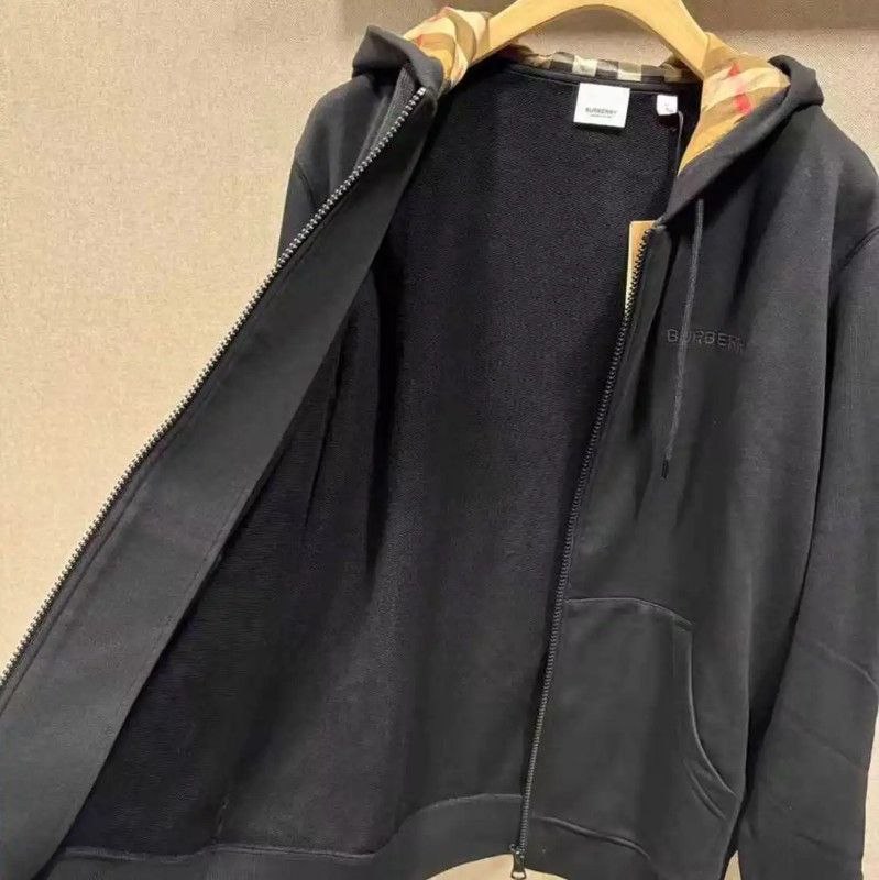 Burberry Burberry Black Cotton Logo Hoodie for Men Size US XL / EU 56 / 4 - 3 Thumbnail
