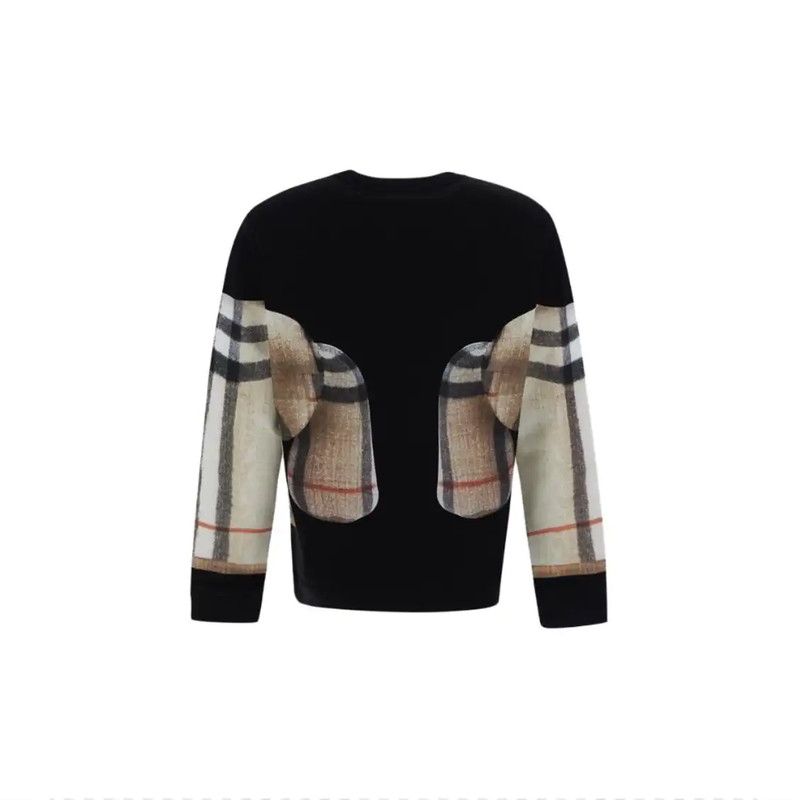 Burberry Burberry Black Cotton Printed Long Sleeve Sweatshirt Size US S / EU 44-46 / 1 - 6 Thumbnail