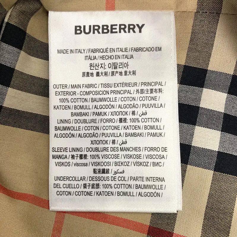 Burberry Burberry Navy Cotton Men's Trench Coat Size US L / EU 52-54 / 3 - 6 Thumbnail