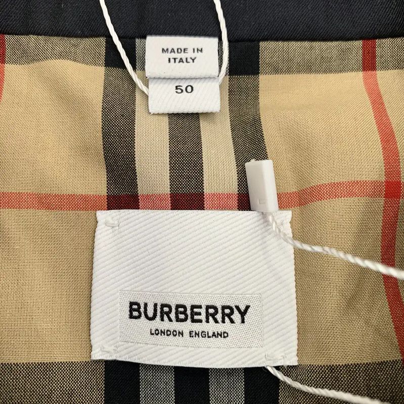 Burberry Burberry Navy Cotton Men's Trench Coat Size US L / EU 52-54 / 3 - 5 Thumbnail