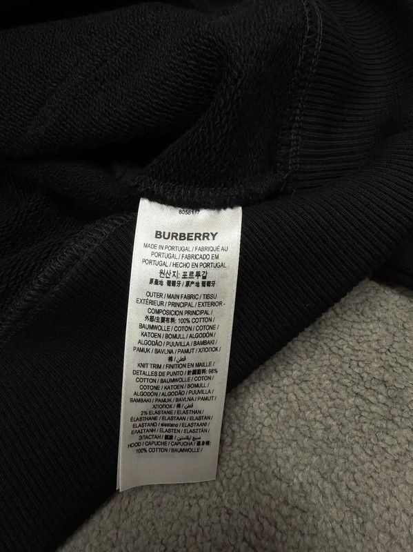 Burberry Burberry Black Cotton Long Sleeve Hoodie Size US M / EU 48-50 / 2 - 3 Thumbnail
