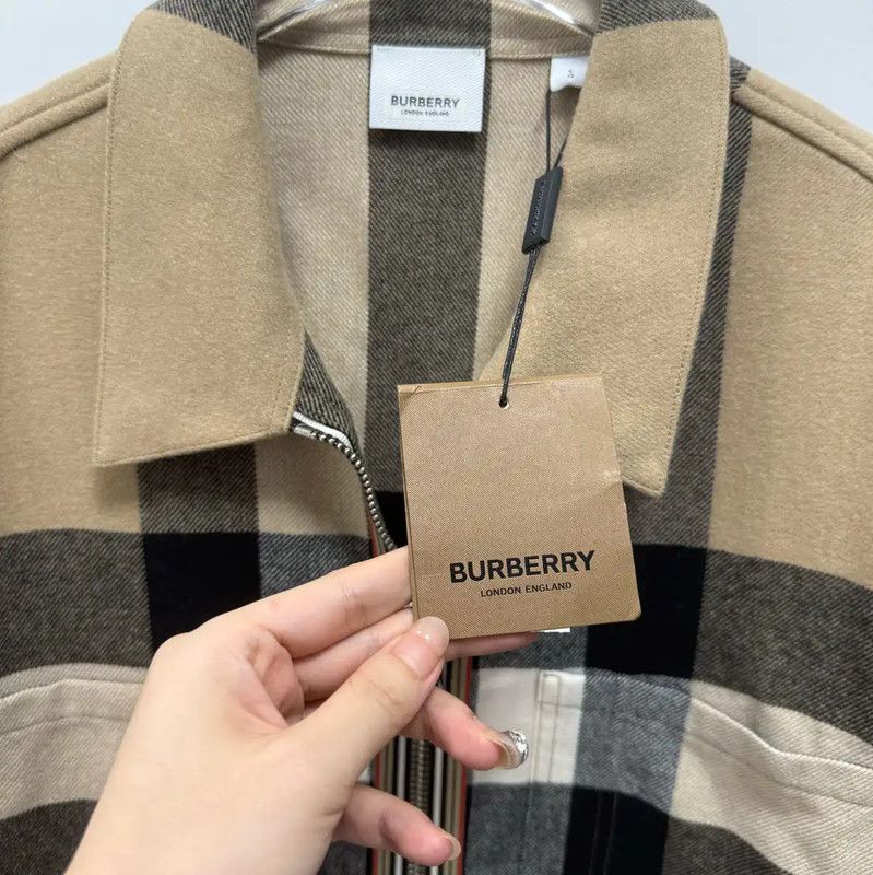Burberry Burberry Khaki Wool Long Sleeve Jacket Size US L / EU 52-54 / 3 - 2 Thumbnail
