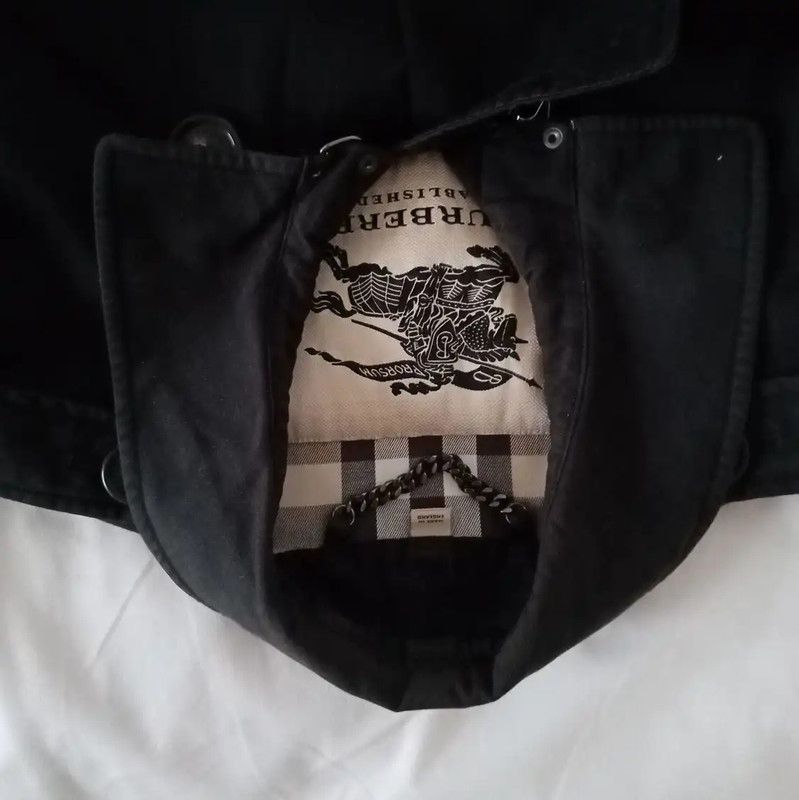 Burberry Burberry Black Cotton Men's Trench Coat Size US M / EU 48-50 / 2 - 9 Thumbnail