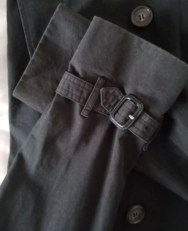 Burberry Burberry Black Cotton Men's Trench Coat Size US M / EU 48-50 / 2 - 7 Thumbnail