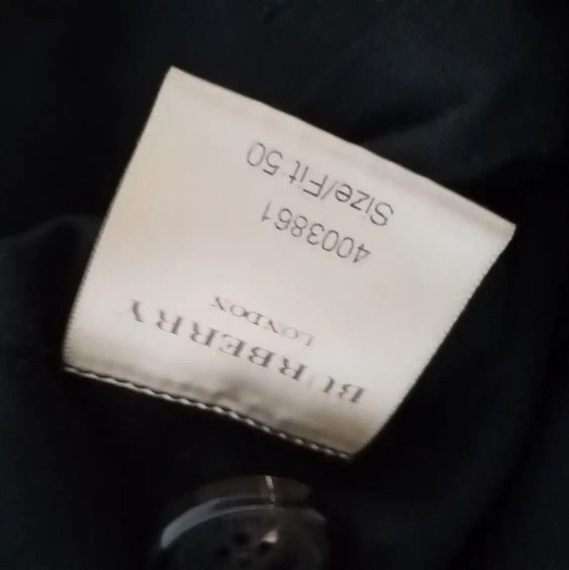 Burberry Burberry Black Cotton Men's Trench Coat Size US M / EU 48-50 / 2 - 6 Thumbnail
