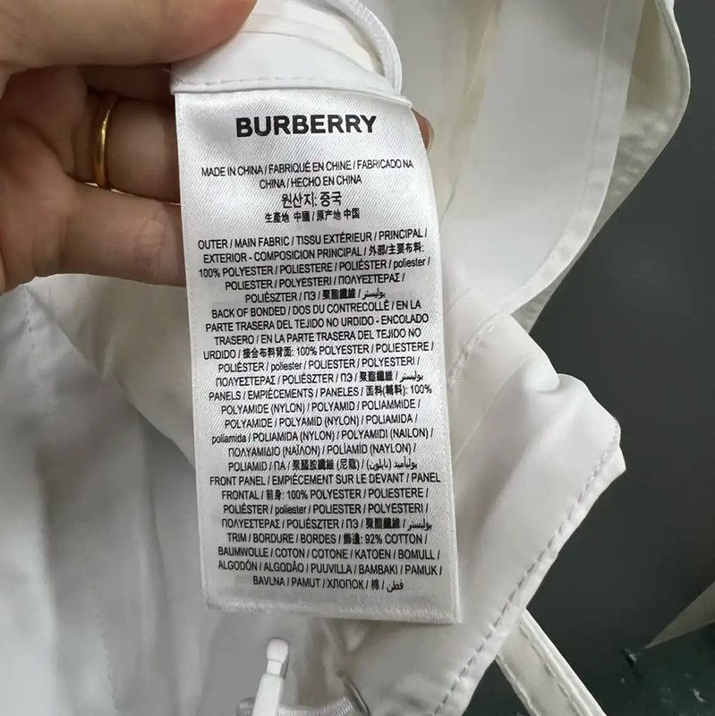 Burberry Burberry White Logo Men's Long Sleeve Jacket Size US XS / EU 42 / 0 - 3 Thumbnail