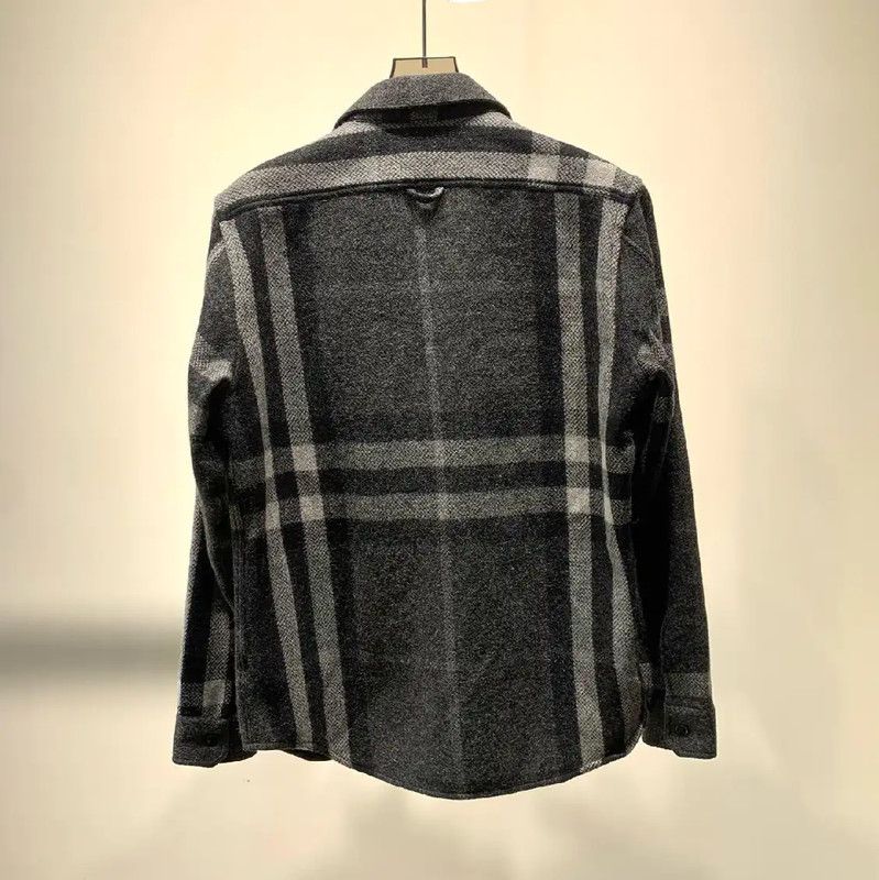 Burberry Burberry Black Wool Men's Outerwear Jacket Size US L / EU 52-54 / 3 - 2 Thumbnail