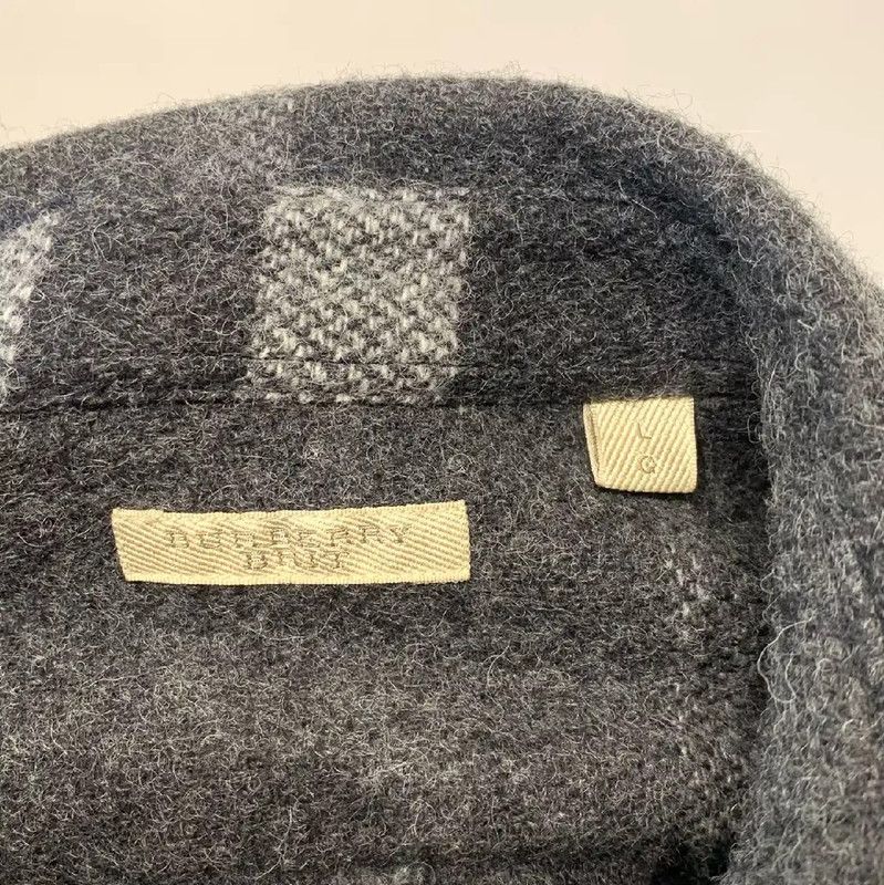 Burberry Burberry Black Wool Men's Outerwear Jacket Size US L / EU 52-54 / 3 - 3 Thumbnail