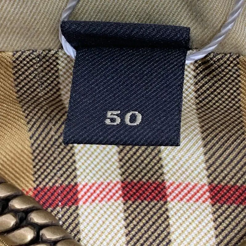 Burberry Burberry Khaki Cotton Printed Mid-Length Trench Coat Size US L / EU 52-54 / 3 - 7 Thumbnail