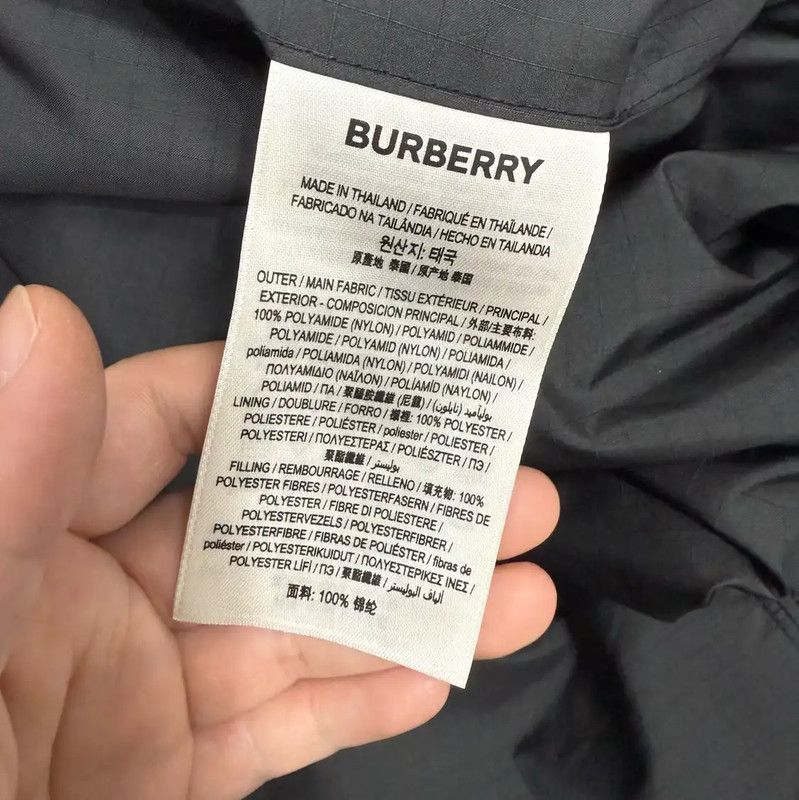 Burberry Burberry Black Cotton Men's Hooded Jacket Size US XL / EU 56 / 4 - 4 Thumbnail