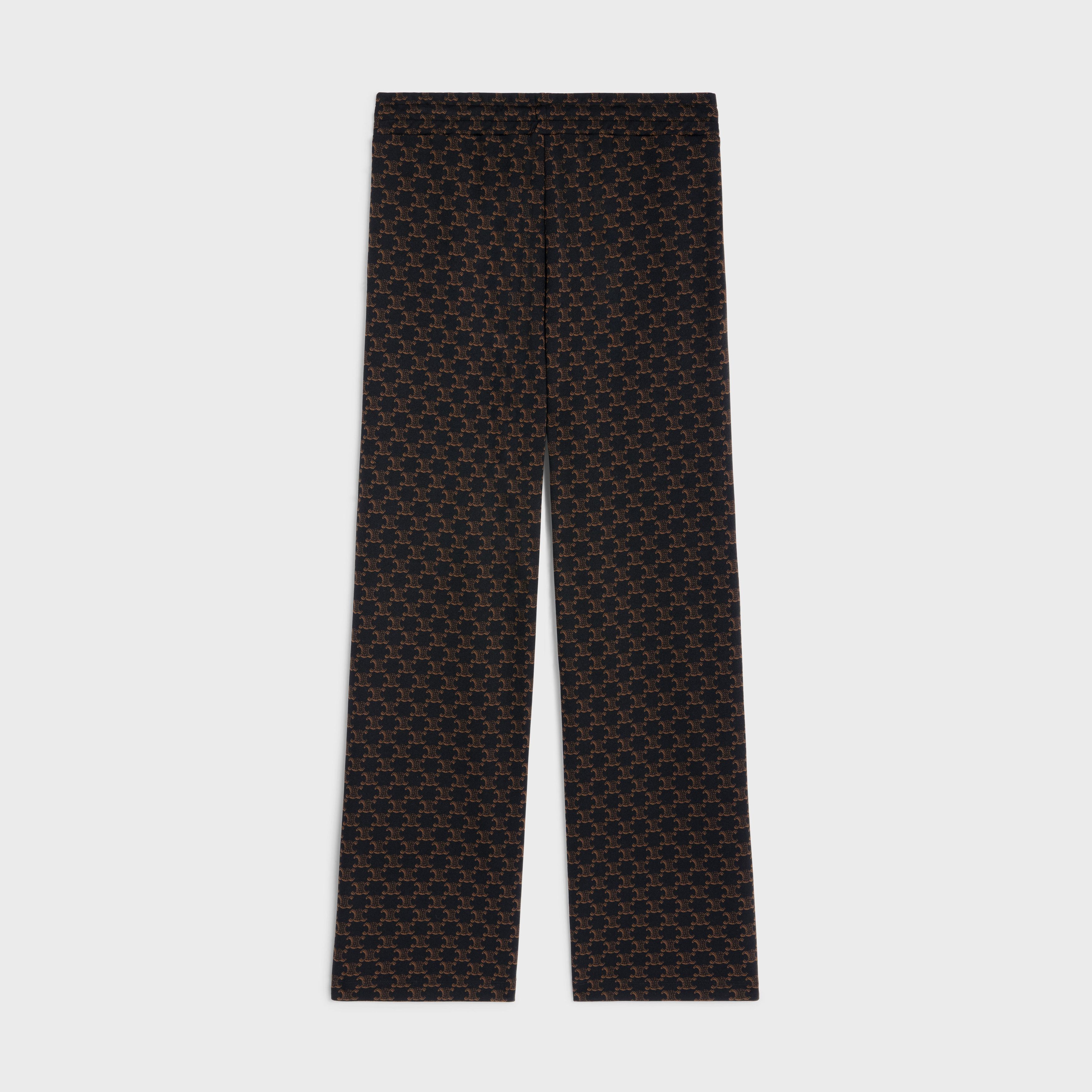 Celine tracksuit pants in double face jersey black/brown/off white Size US 30 / EU 46 - 2 Thumbnail