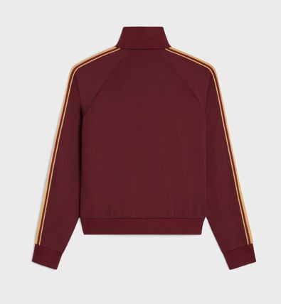 Celine tracksuit jacket in double face jersey vintage burgundy Size US M / EU 48-50 / 2 - 2 Thumbnail