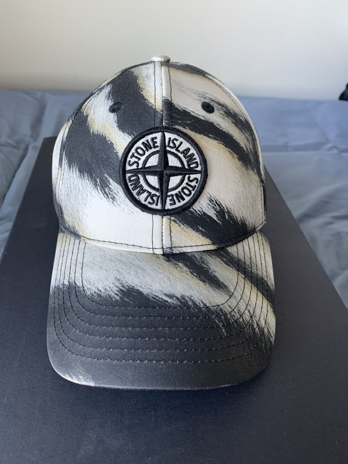 Stone Island White Tiger Camo 50 Fili Hat Grailed